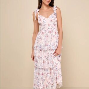 Floral Tiered Midi Dress